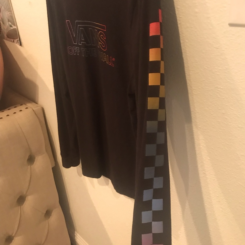 Rainbow Long Sleeve Vans Shirt